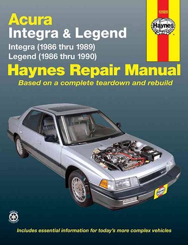 Acura Integra & Legend: Integra (1986 thru 1989), Legend (1986 thru ...