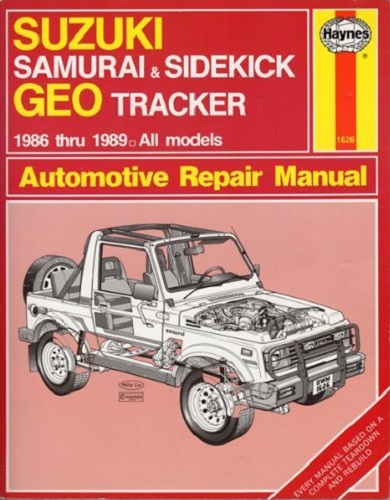 Suzuki Samurai & Sidekick And Geo Tracker Automotive Repair Manual ...